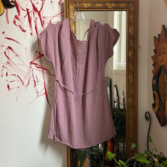 Lush Lavender Women's Top with Tie Detail Size S - Picture 2 of 16